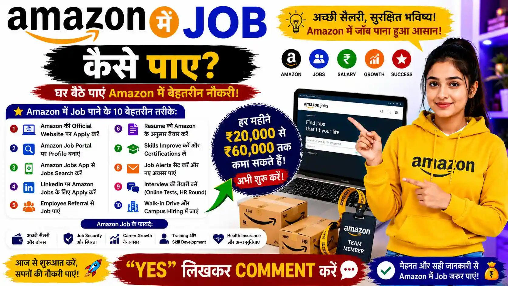 Amazon में जॉब कैसे पाए