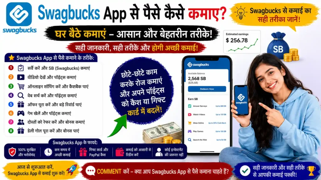 Swagbucks App Se Paise Kaise Kamaye