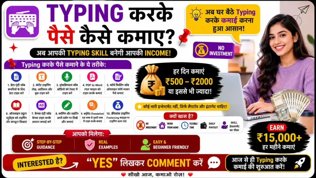 Typing Karke Paise Kaise Kamaye