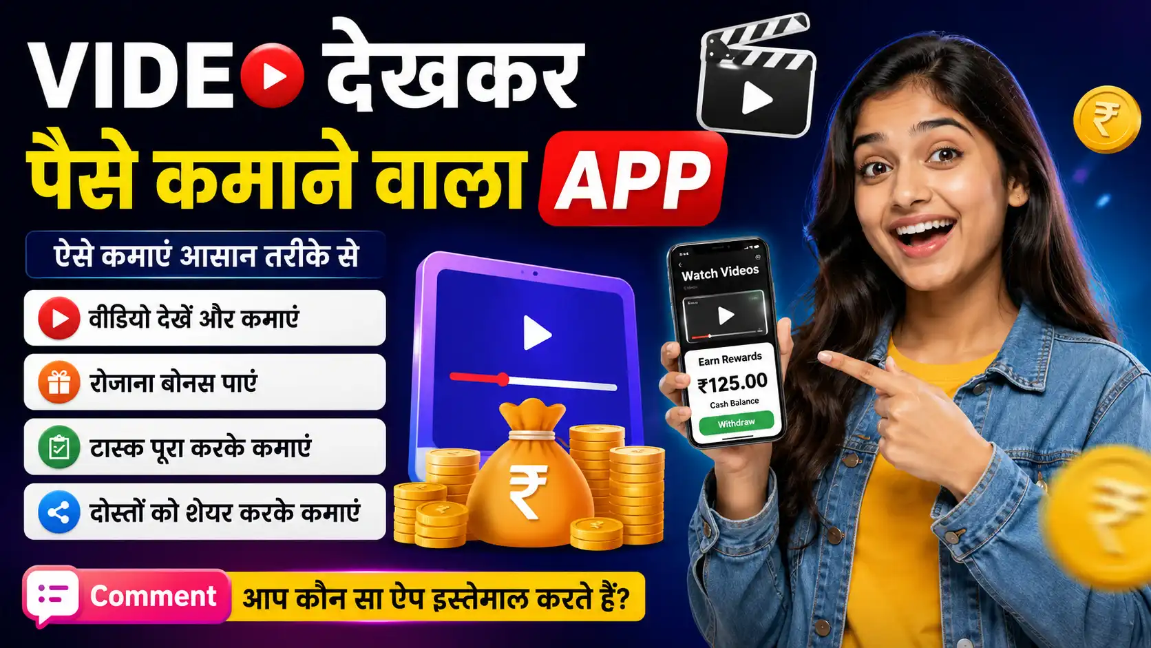 Video Dekhkar Paise Kamane Wala App